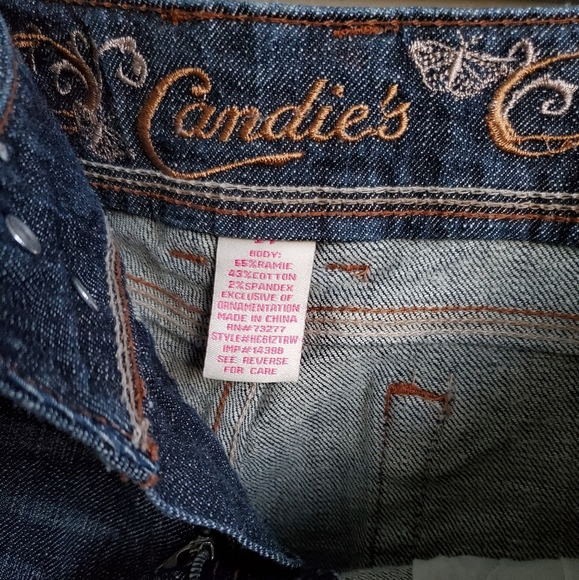 Candie's Dark Wash Denim Bermuda Shorts - Picture 5 of 16